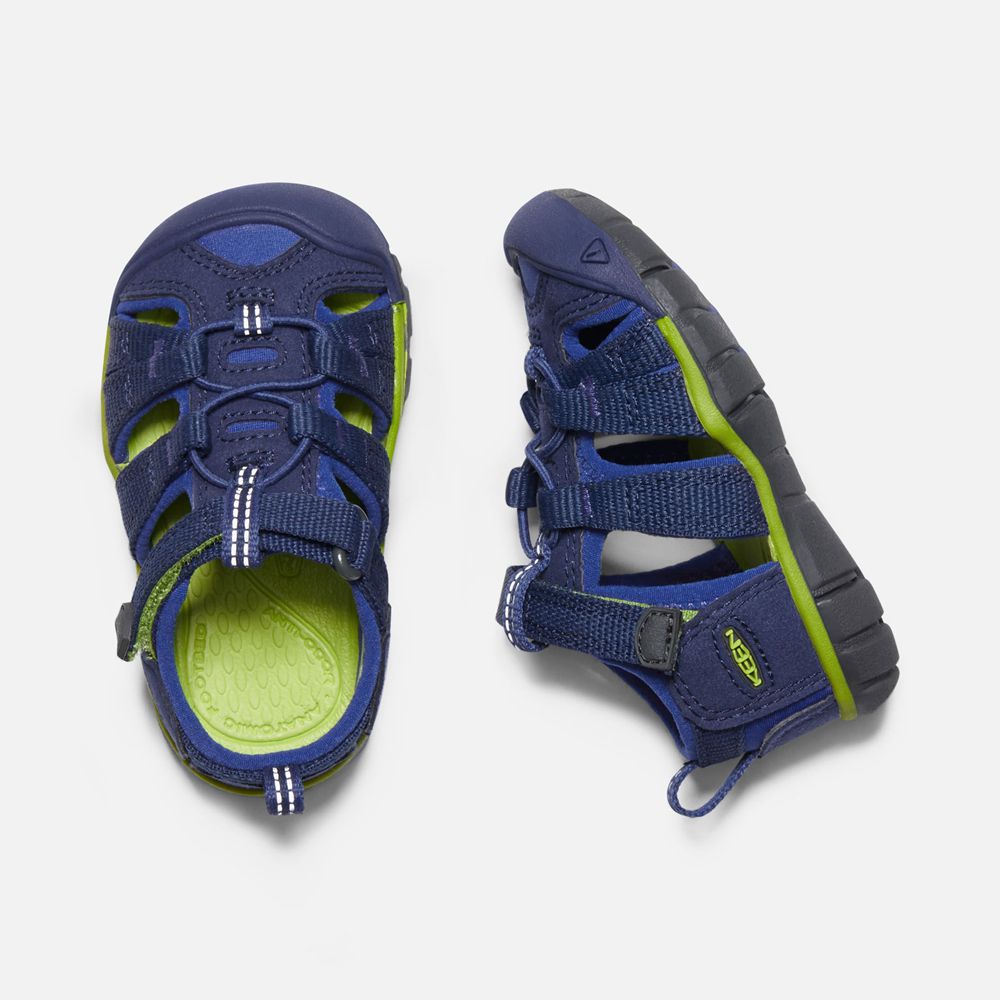 Sandalias Keen Mexico Azules/Verdes - Niños Seacamp Ii Cnx - CZ0179856